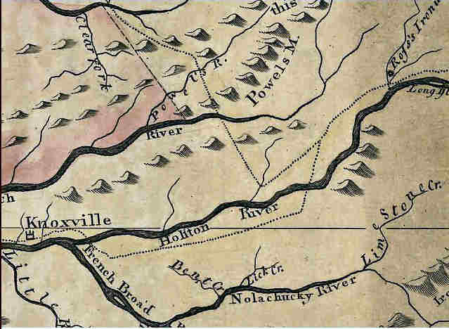 Grainger County Property Map Grainger County Genealogy & History » 1795 Map Of Grainger County Area